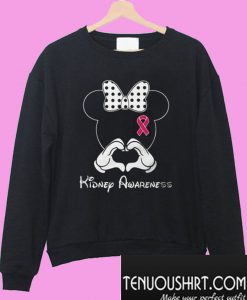 Breast cancer Mickey Mouse Kidney Awareness Sweatshirt