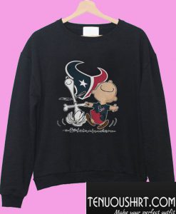 Charlie Brown and Snoopy Houston Texans Sweatshirt