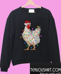 Chicken Light Christmas Sweatshirt