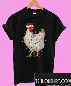 Chicken Light Christmas T-Shirt