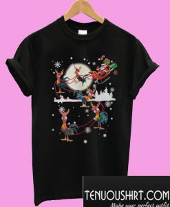 Christmas chicken hei hei and Santa Claus T-Shirt