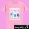 Corner Store Water Bottles Pink T-Shirt