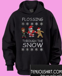 Flossing Through The Snow Christmas Hoodie