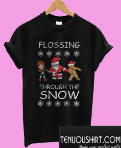 Flossing Through The Snow Christmas T-Shirt