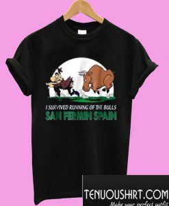 Funny Running of the Bulls T-Shirt