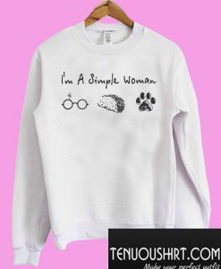 Glasses Tacos Paw I’m a simple woman Sweatshirt