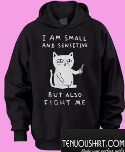 I am small and sensitive but also fight me Hoodie