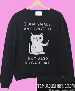 I am small and sensitive but also fight me Sweatshirt