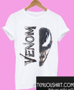 Marvel venom split down the middle Grin T-Shirt