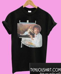 Bob Ross and Seinfeld George The Timeless Art of Seduction T-Shirt