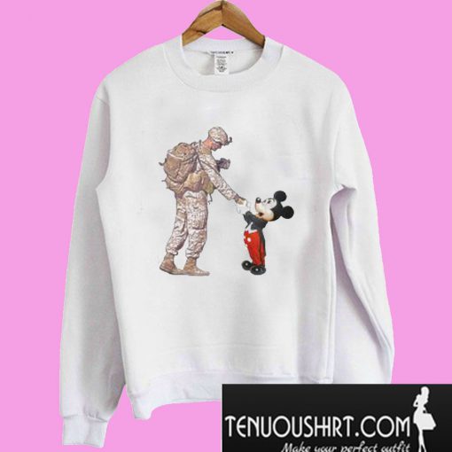 Thankful Veteran Disney Mickey Mouse Sweatshirt