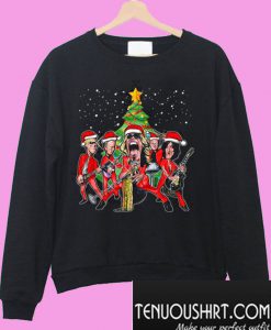 Aerosmith band merry Christmas Sweatshirt