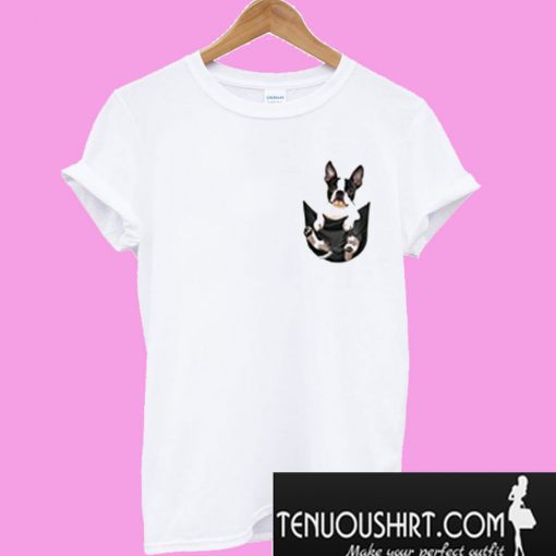 Boston terrier pocket T-Shirt