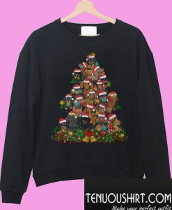 Dachshund Christmas tree Sweatshirt