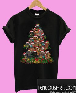 Dachshund Christmas tree T-Shirt