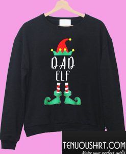 Dad Elf TShirt Funny Matching Christmas Costume Sweatshirt