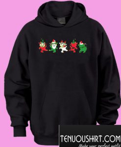 Dancing Cows Christmas Holiday Hoodie