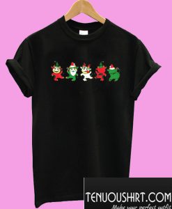 Dancing Cows Christmas Holiday T-Shirt