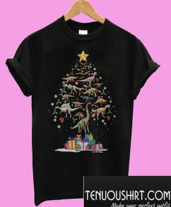 Dinosaur Christmas tree T-Shirt