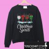 Glass of wine Christmas spirits Sweatshirt