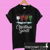 Glass of wine Christmas spirits T-Shirt