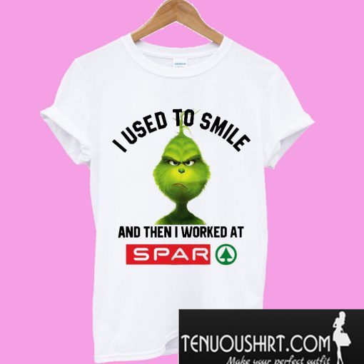 Grinch I used to smile and then I worked at Spar T-Shirt