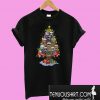 Horror characters chibi Christmas tree T-Shirt