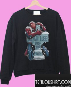 Hot Spider Man hug grave Stan Lee Sweatshirt