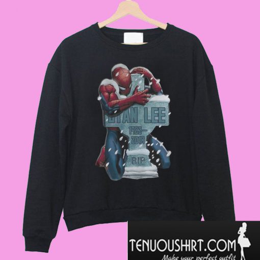 Hot Spider Man hug grave Stan Lee Sweatshirt