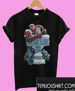 Hot Spider Man hug grave Stan Lee T-Shirt