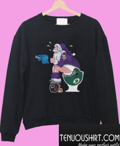 Minnesota Vikings Toilet Santa Claus Sweatshirt