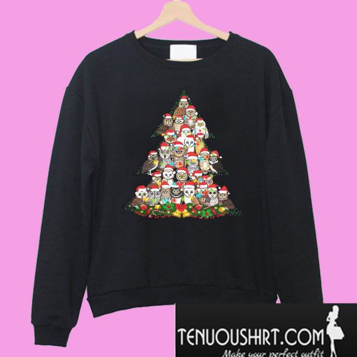 Owl Christmas tree Sweatshirt