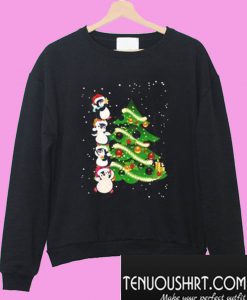 Penguins Christmas Tree Sweatshirt