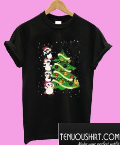 Penguins Christmas Tree T-Shirt