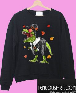 Pilgrim Dino Thanksgiving Sweatshirt