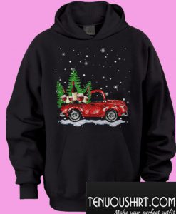 Red truck wine Christmas Hoodie