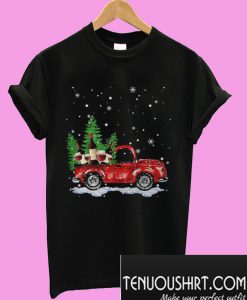 Red truck wine Christmas T-Shirt