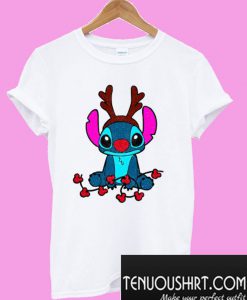 Reindeer Stitch Merry Christmas T-Shirt