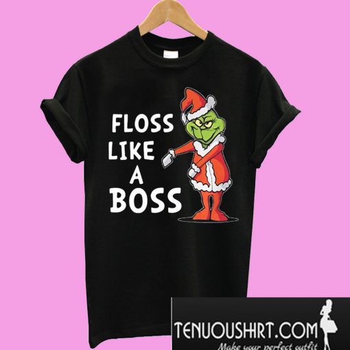 Santa Grinch floss like a boss Christmas T-Shirt