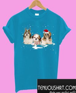 Shih Tzu Christmas Dog Lovers T-Shirt