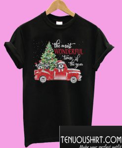 The most wonderful time of the year Dog Christmas T-Shirt