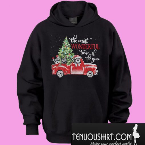 The most wonderful time of the year Dog Christmas Hoodie
