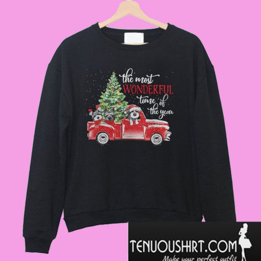 The most wonderful time of the year Dog Christmas Sweatshirt