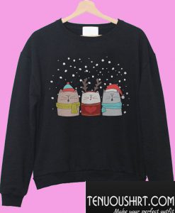 Three Cat Sing Christmas Sweatshirt