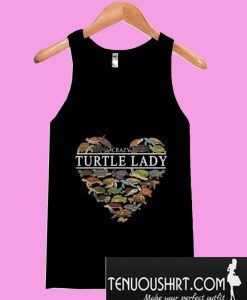 Turtle lady crazy heart Tanktop