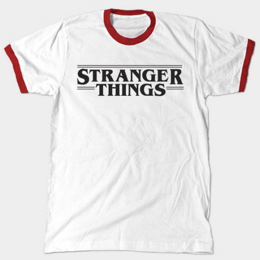 stranger things ringer T-shirt