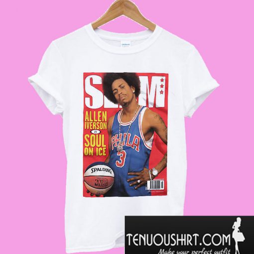 Allen Iverson soul on ice Spalding old school issue T-Shirt