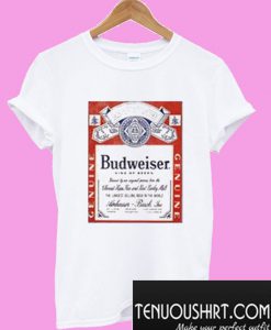 Budweiser Distressed Label T-Shirt