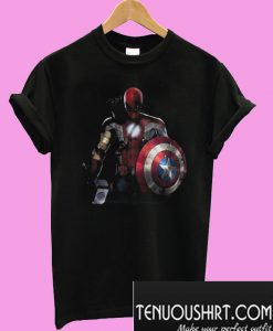 Captain America Ironman Thor Spiderman and Hawkeye T-Shirt