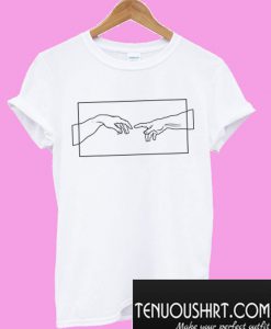 Creation Hands Line Art T-Shirt